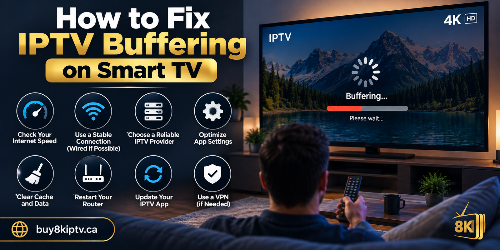 how to fix IPTV buffering on Smart TV