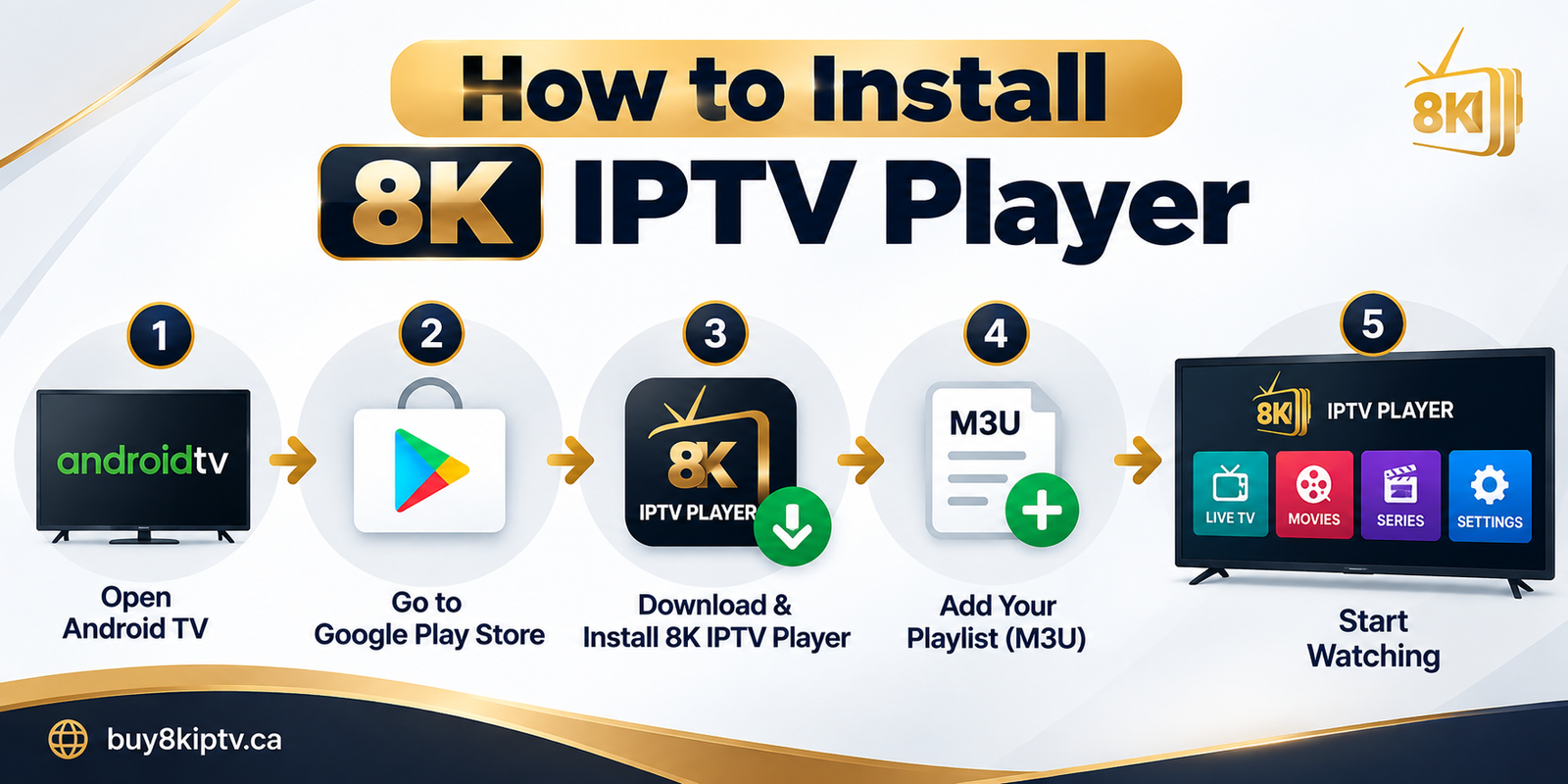 how to install 8K IPTV Player