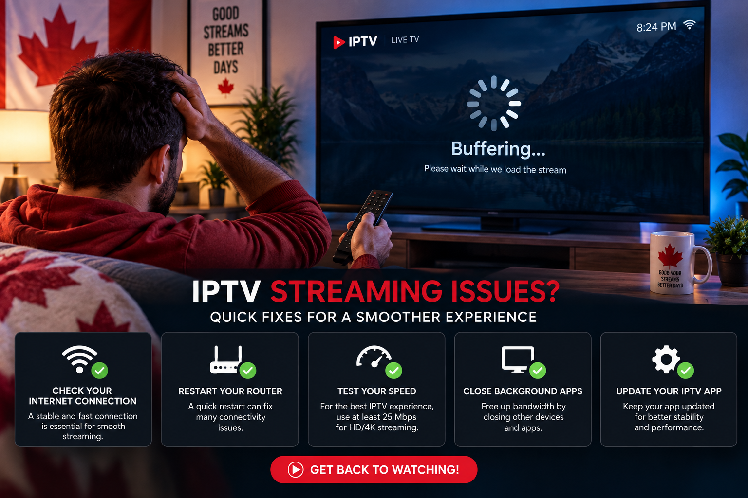 IPTV streaming quality and buffering guide