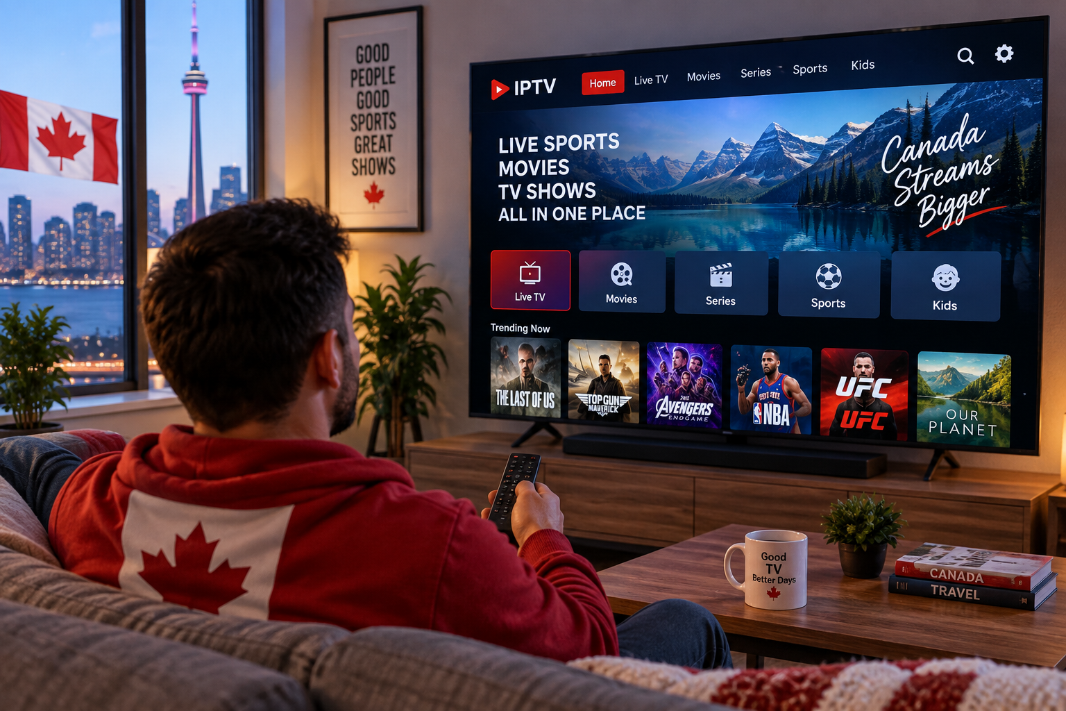 best IPTV Canada streaming on Smart TV